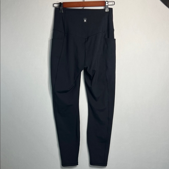 Spyder Active Black Leggings with pockets size Medium - Picture 6 of 7